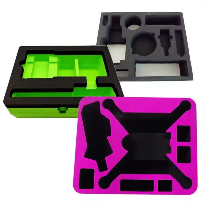 Упаковочный материал Paidu высокой плотности, упаковочная пена индивидуальной формы, черный цвет, гравировка, пена Eva для защитной упаковки